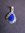 Silver Lapis Lazuli Teardrop Pendant