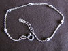 Silver Bead Trace Chain bracelet