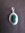 Silver Oval Green Malachite Pendant