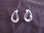 Silver Drop Shape Stud Earrings