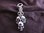 Silver 3 Skulls On Chains Pendant