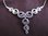 Silver Cubic Zirconia Spirals Necklace