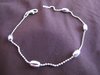 Silver Ellipse Beads Bracelet