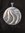 Silver Round Slice of Shell Pendant
