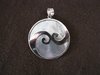 Silver Mother of Pearl Waves Pendant