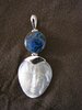 Silver Mother of Pearl Face Pendant
