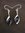 Silver Gemstone Twist Drop Earrings