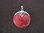 Silver Red Coral and Pearl Pendant