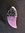 Silver Pink Tusk / Tooth Pendant