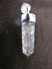 Silver Rose Quartz Crystal Pendant