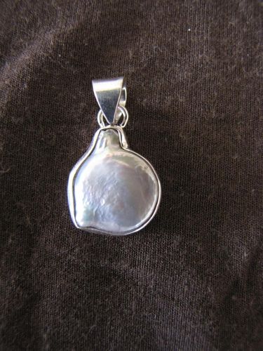 Silver Freshwater Pearl Pendant