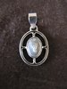Silver Oval Freshwater Pearl Pendant