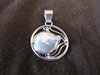 Silver Round Freshwater Pearl Pendant