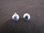 Silver Golf Ball Dimples Stud Earrings