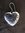 Silver Heart Drop Earrings