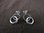 Silver Double Hoop Drop Earrings