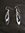 Silver Double Ellipse Drop Earrings