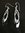 Silver Double Ellipse Drop Earrings
