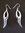 Silver Abstract Drop Earrings