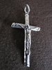 Oxidised Silver Crucifix Pendant