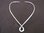 Silver Crossover Loop Torque Necklace