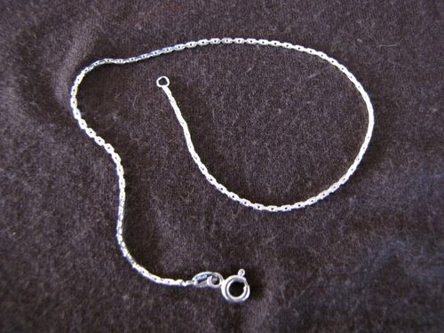 Silver Trace Chain Ankle Chain