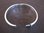 Silver Oval Plain Opening Bangle