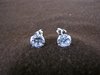 Silver Round Cubic Zirconia Earrings