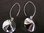 Silver Convex Disc Drop Earrings