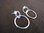 Silver Two Circles Earrings