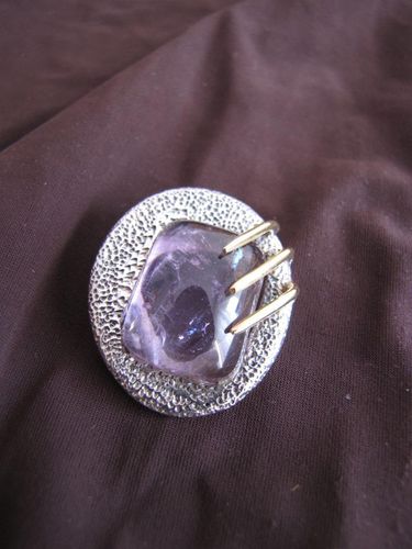 Handmade Silver Amethyst Pendant