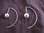 Silver Thread Through Ball Earrings