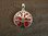 Silver Red Coral Tree of Life Pendant