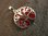 Silver Red Coral Tree of Life Pendant