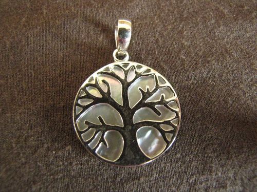 Silver Round Tree of Life Pendant