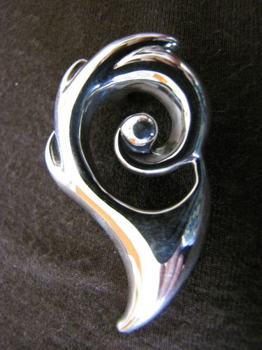 Silver Matau Waves Pendant