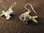 Silver Paua Shell Fish Earrings