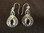 Silver Twist Amethyst Earrings
