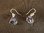 Silver Rough Amethyst Gemstone Earrings