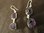 Silver Rough Amethyst Gemstone Earrings