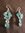 Silver Apatite & Blue Topaz Earrings