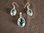 Oval Silver Blue Topaz Gemstone Earrings