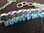 Silver Blue Topaz Apatite Bracelet
