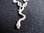 Oxidised Silver Snake Necklace